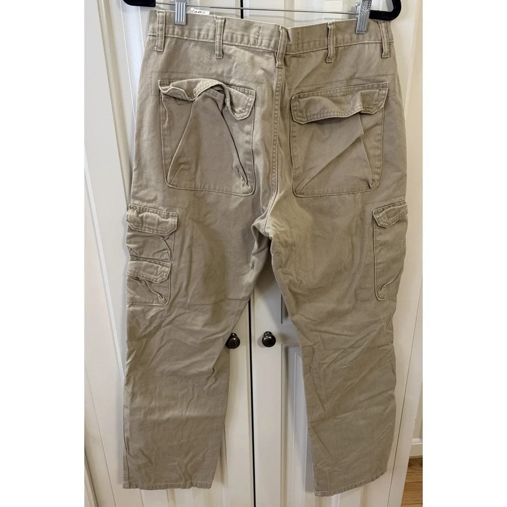 Wrangler Cargo Pants Mens 34x32 Khaki Workwear Tactical‎ Utility Hiking Tan